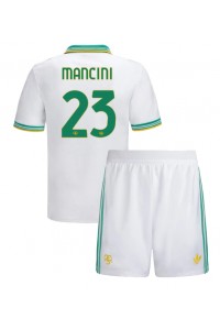 AS Roma Gianluca Mancini #23 Babyklær Tredje Fotballdrakt til barn 2025-26 Korte ermer (+ Korte bukser)